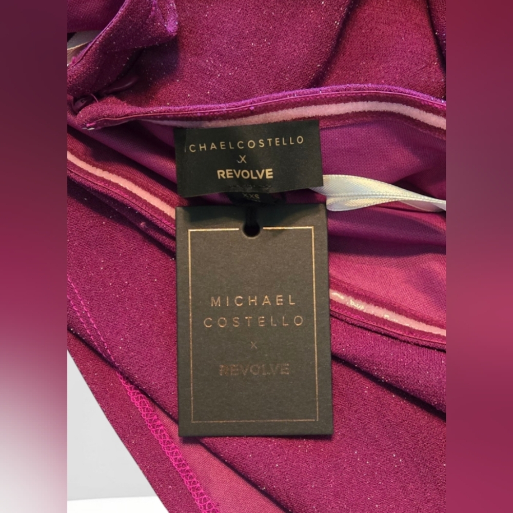 Michael Costello X REVOLVE Sandrine Mini Dress in Magenta~Final Price - Picture 10 of 12